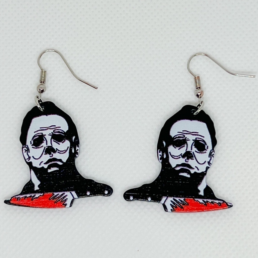 Halloween Michael Myers Dangle Earrings